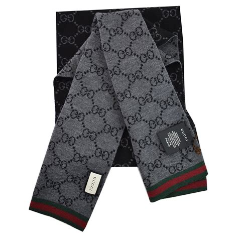 gucci jacquard scarf knitted|gucci jacquard wool scarf v.